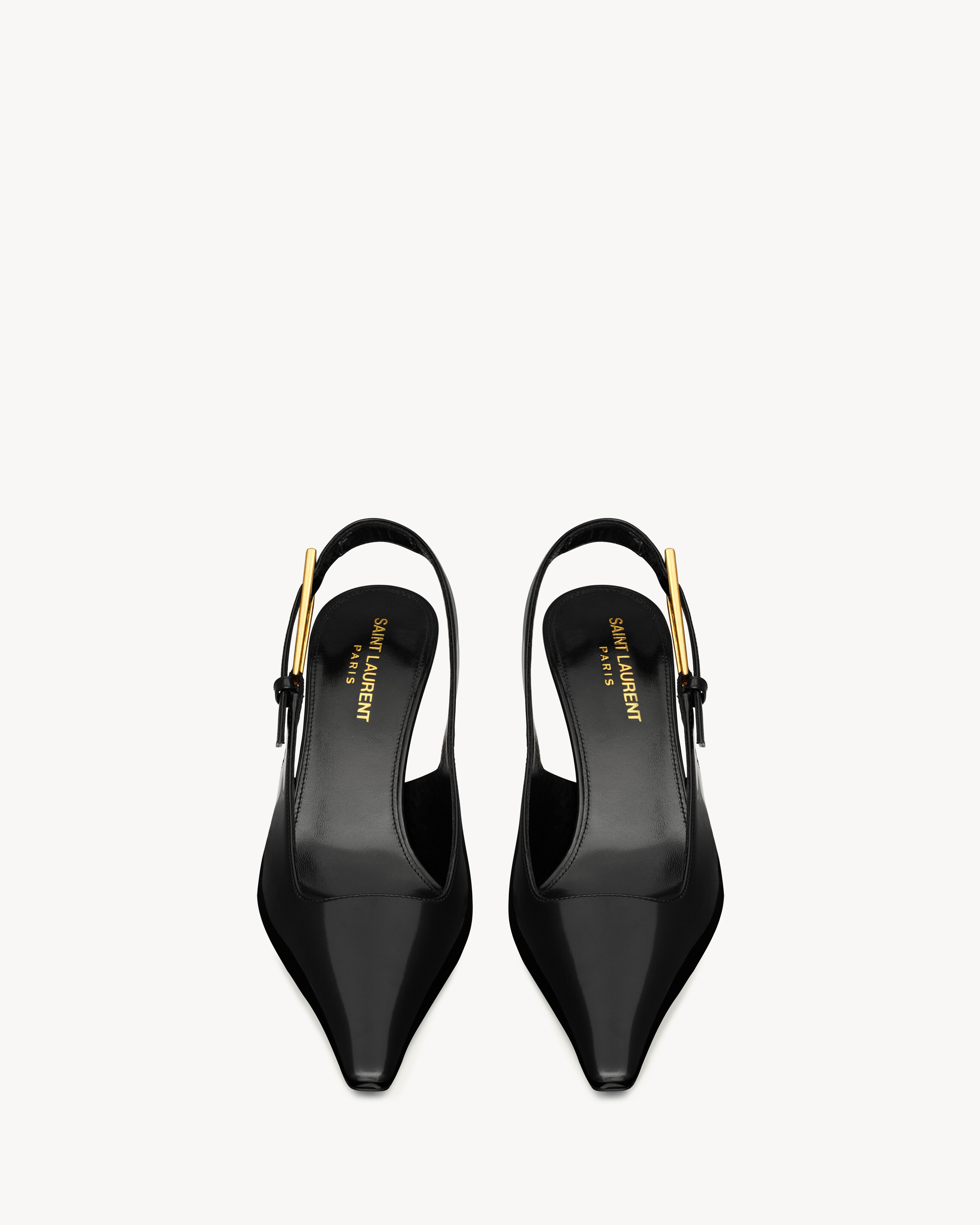 LEE slingback pumps in glazed leather | Saint Laurent Inc. (Global)