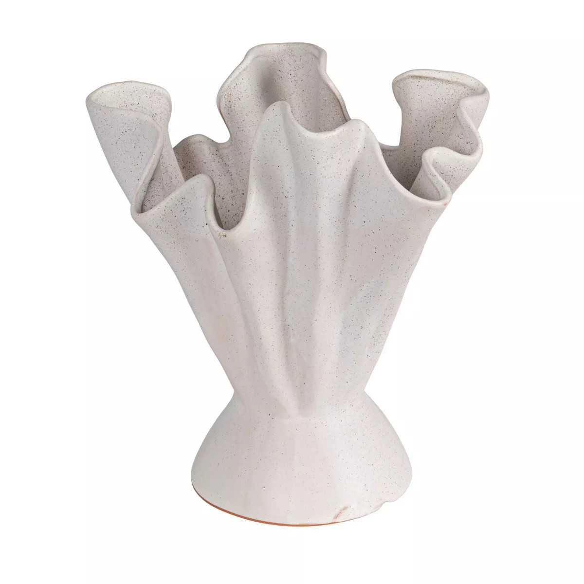 Stoneware Ruffled Vase with Reactive Glaze | Target