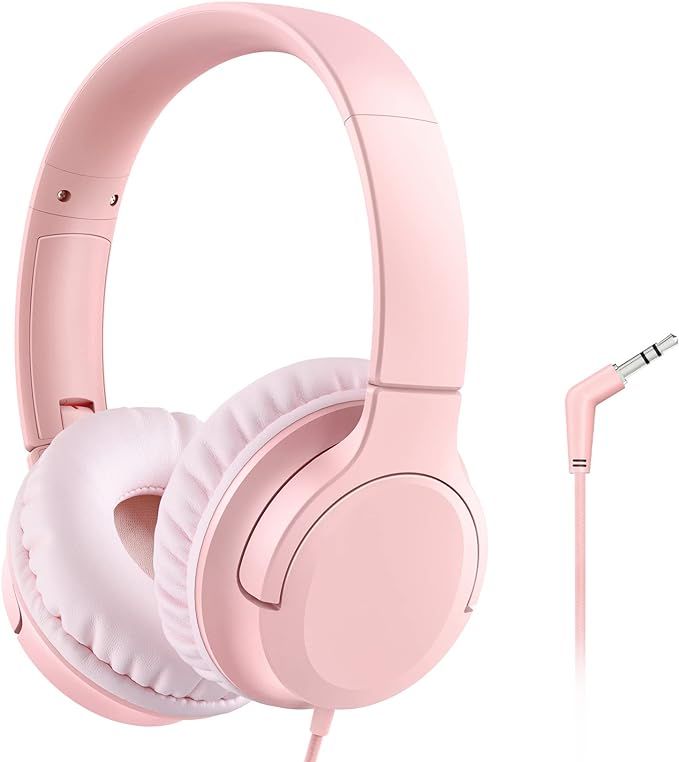 Kids Headphones, 94dB Volume Limit Wired Headphone for Kids, Foldable Lightweight Toddler Headpho... | Amazon (US)