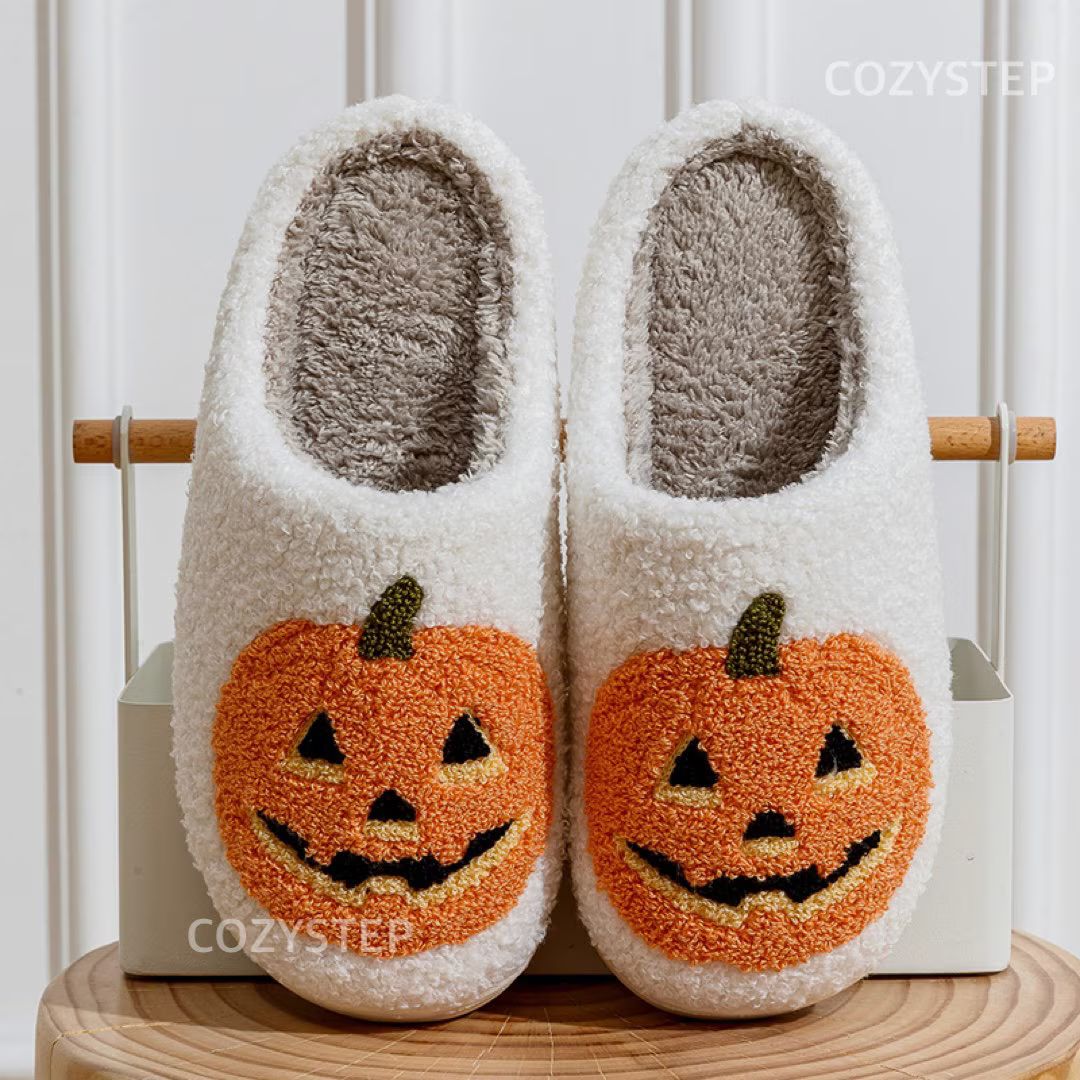 Halloween Pumpkin Slipper, JackOLantern Slipper, Halloween Slipper, Spooky Slipper, Fall Slipper,... | Etsy (US)