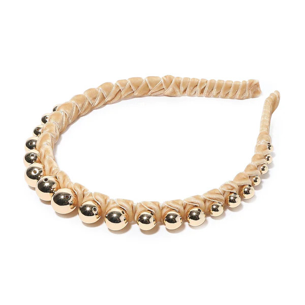 GOLD GRADUATED BEAD HEADBAND | LELE SADOUGHI