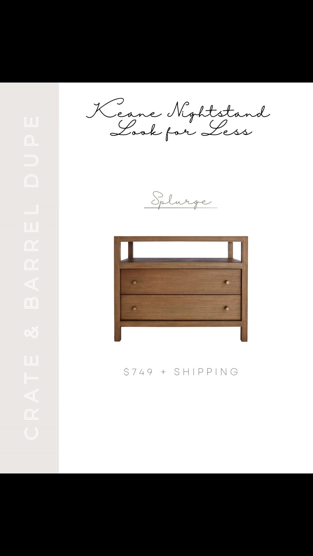 If you love the look of the Crate & Barrel Keane nightstand but don’t want to splurge, this is a great alternative! 

#LTKSaleAlert #LTKHome