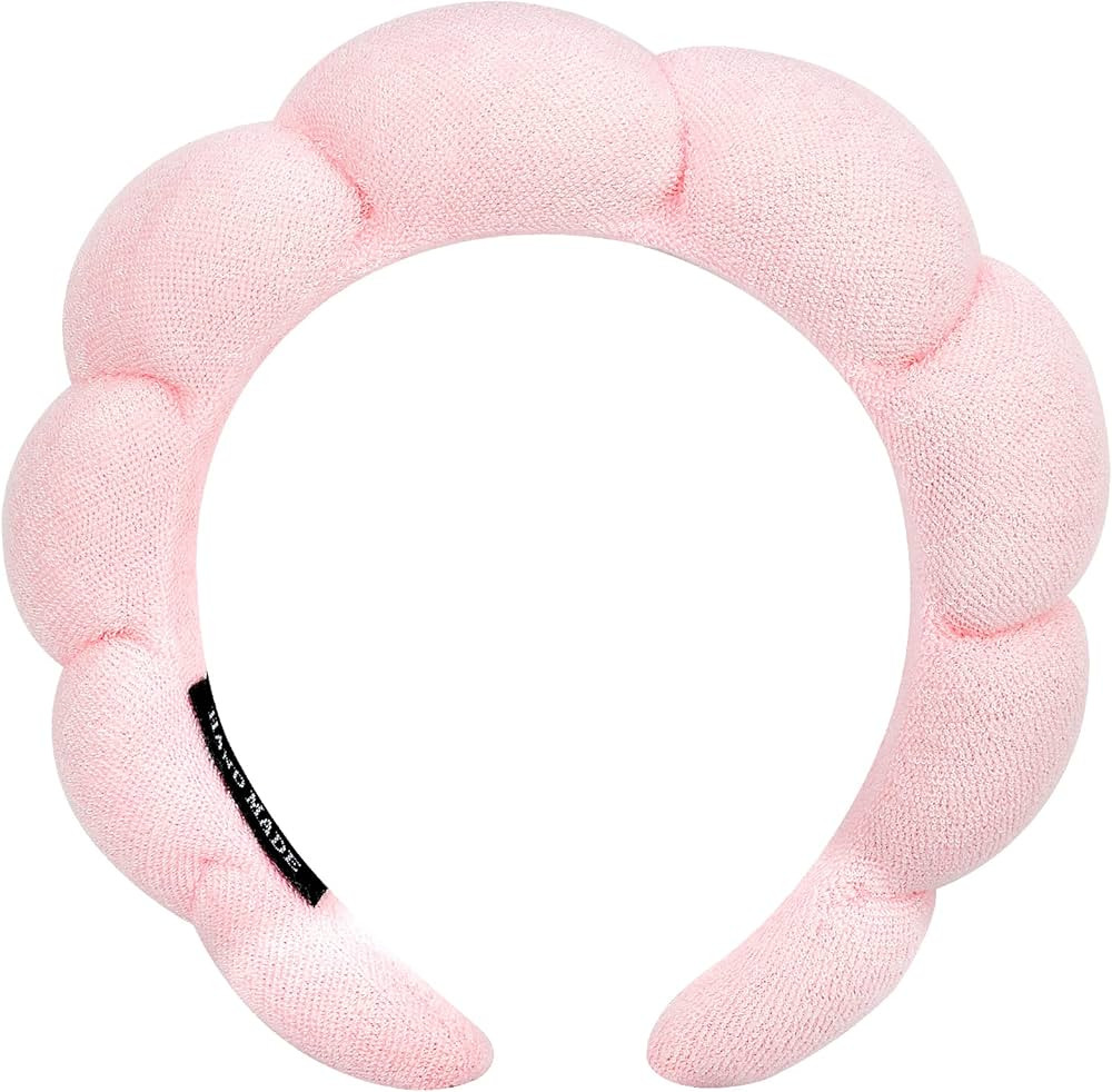 Zkptops Spa Headband for Washing Face Sponge Makeup Skincare Headband Padded Soft Hairband for Wo... | Amazon (US)
