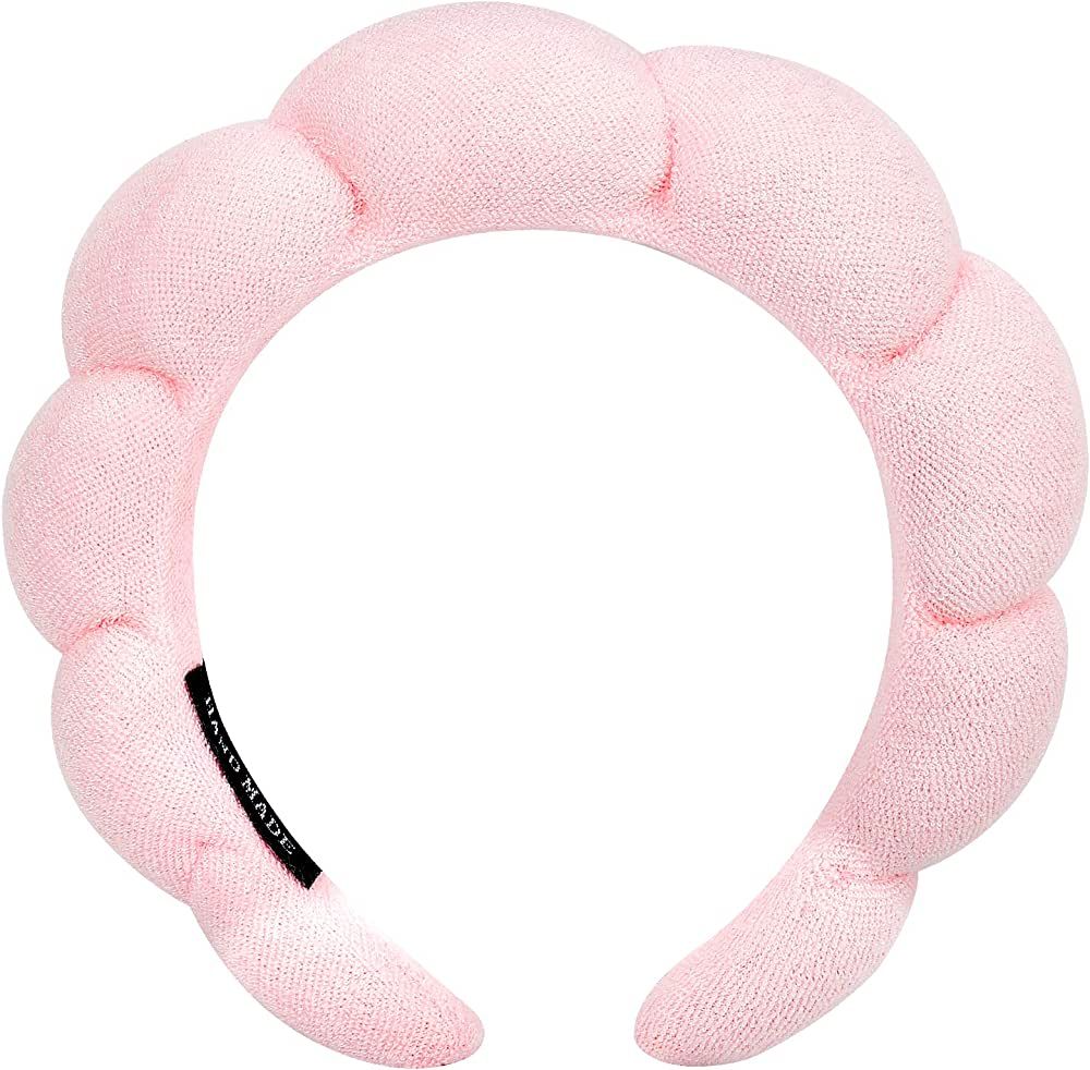 Zkptops Spa Headband for Washing Face Sponge Makeup Skincare Headband Padded Soft Hairband for Wo... | Amazon (US)