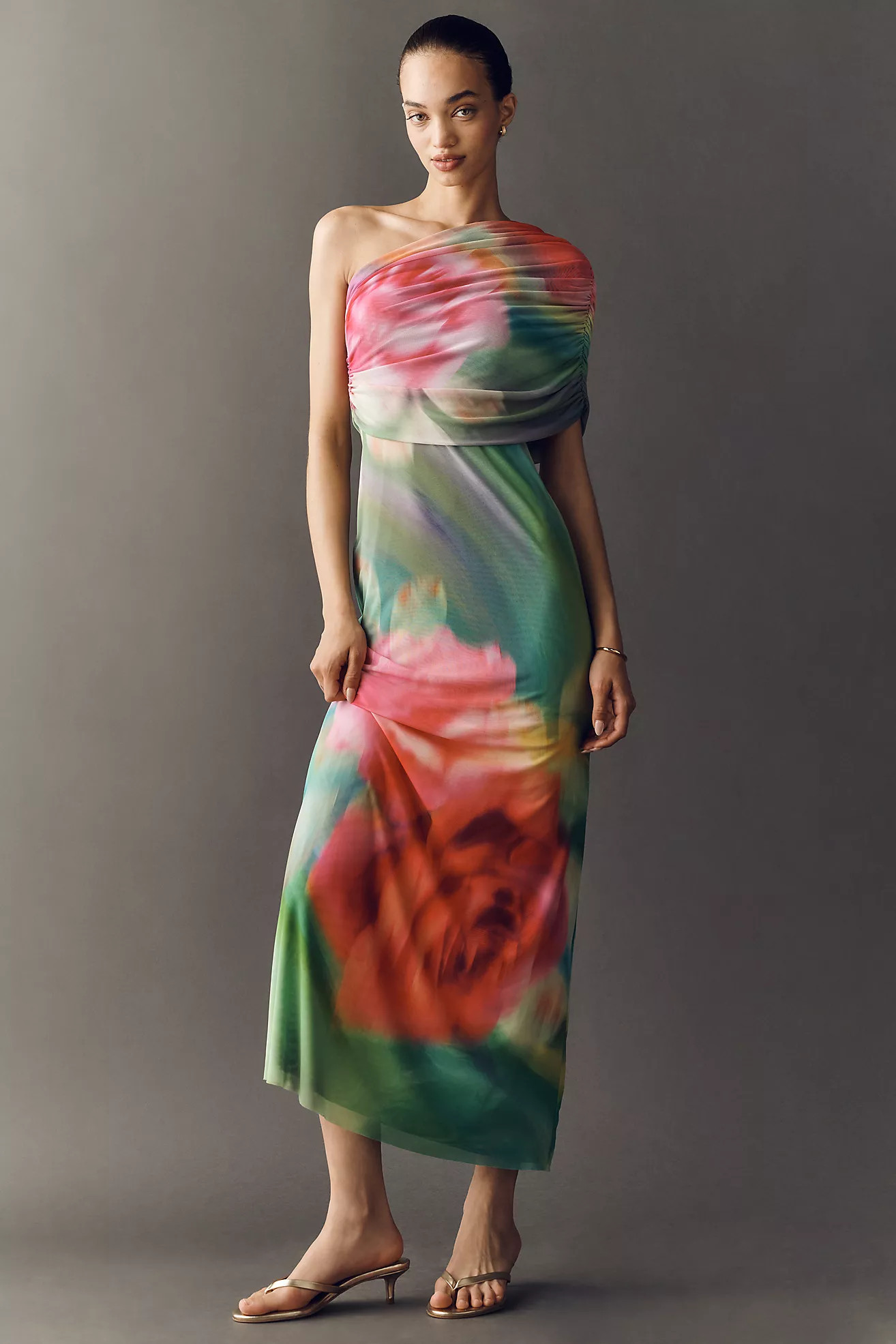 AFRM Mirabel One-Shoulder Maxi Dress | Anthropologie (US)