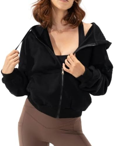 Women's Zip Up Cute Hoodies Fall Jacket Oversized Casual Sweatshirts Jacket Coat for Women | Amazon (US)