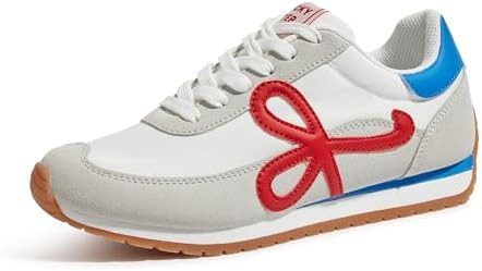 LUCKY STEP Women's Fashion Sneakers Trendy Stylish Low Top Classic Retro Casual Ladies Comfortabl... | Amazon (US)