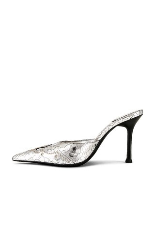 Bite-Me Heel in Silver Metallic | Revolve Clothing (Global)