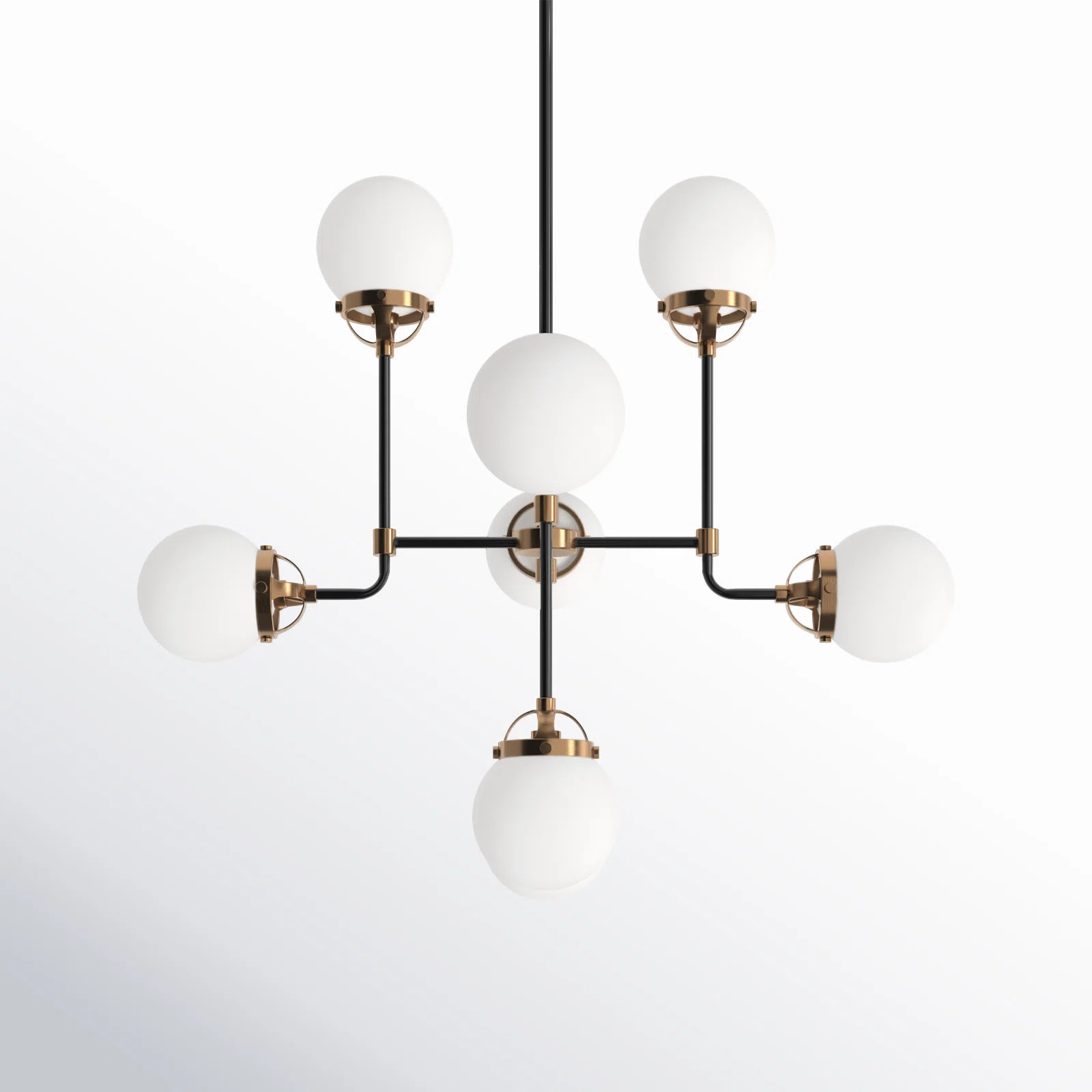 Newport 8 - Light Dimmable Sputnik Modern Linear Chandelier | Wayfair North America