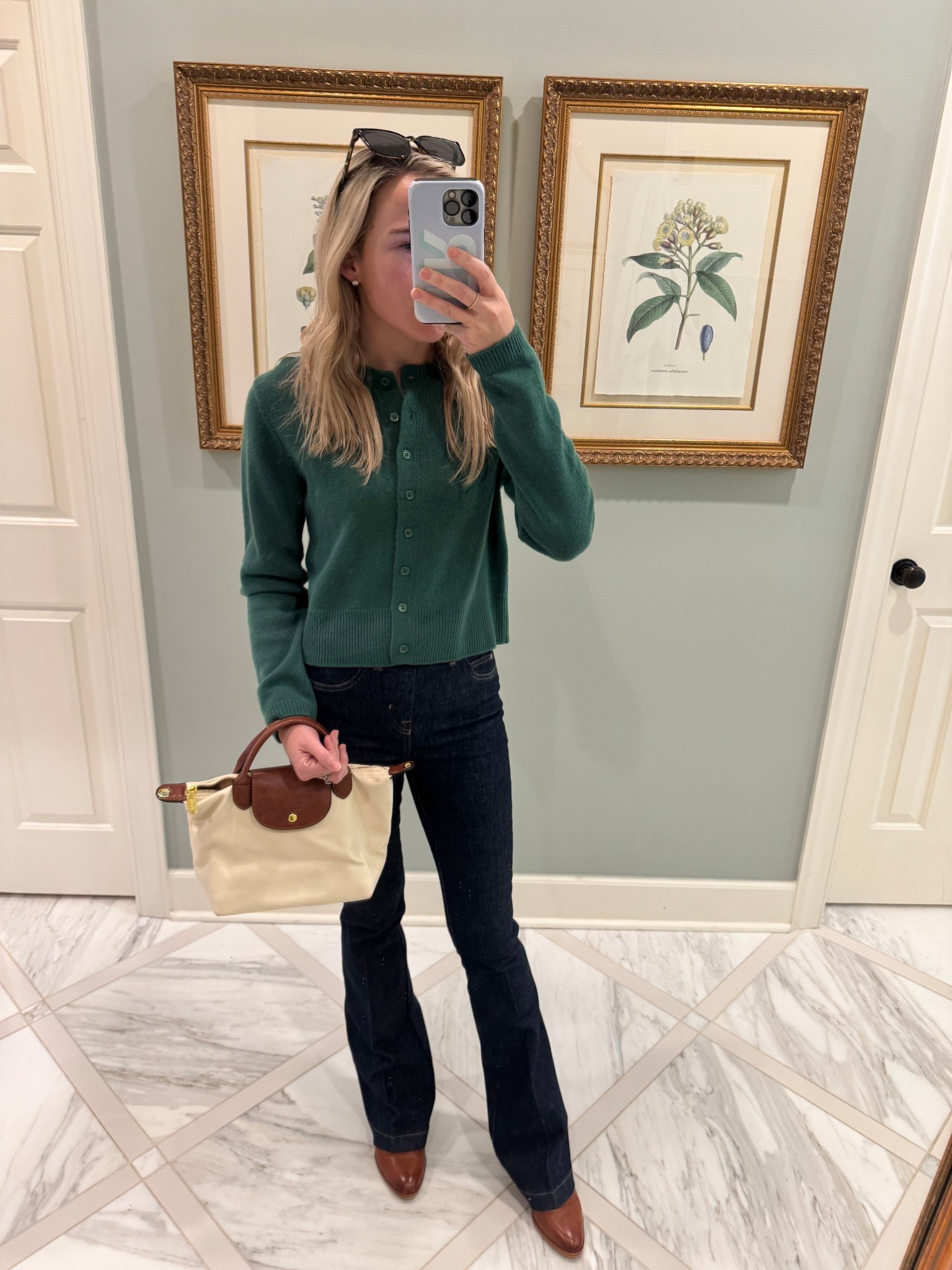 Spanx Jeans - run small / Few Moda Sweater - TTS  / Amazon Bag / Sarah Flint Booties 

#LTKootd #LTKmomlife