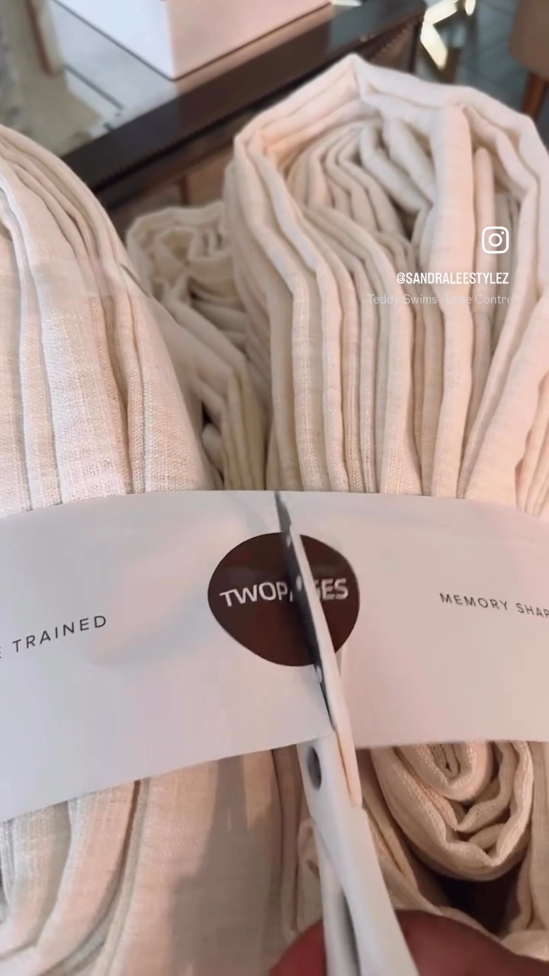 Two pages Liz Linen curtains. 
Color- Ivory White
Triple Header
Memory Shaped

#LTKHome #LTKStyleTip #LTKFindsUnder100