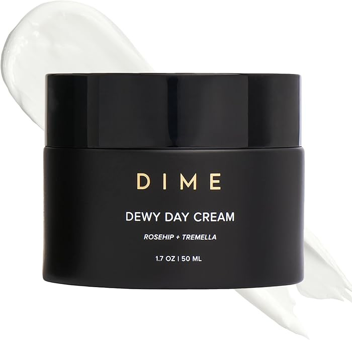 Dime Beauty Dewy Day Cream, Morning Face Moisturizer with Rosehip Oil and Tremella Snow Mushroom,... | Amazon (US)