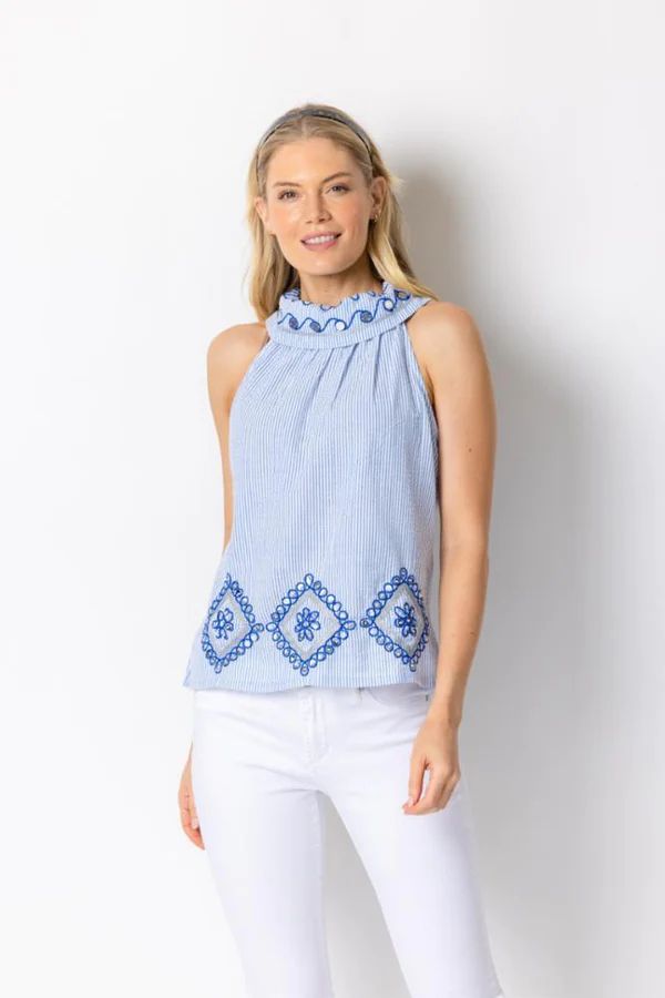 Embellished Cowl Neck Top | Sail to Sable
