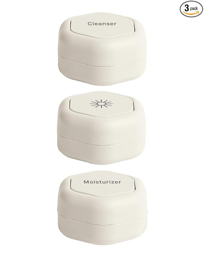 Cadence Travel Containers Basic Skincare Set - Magnetic Containers with Lids,Carry On Travel Esse... | Amazon (US)