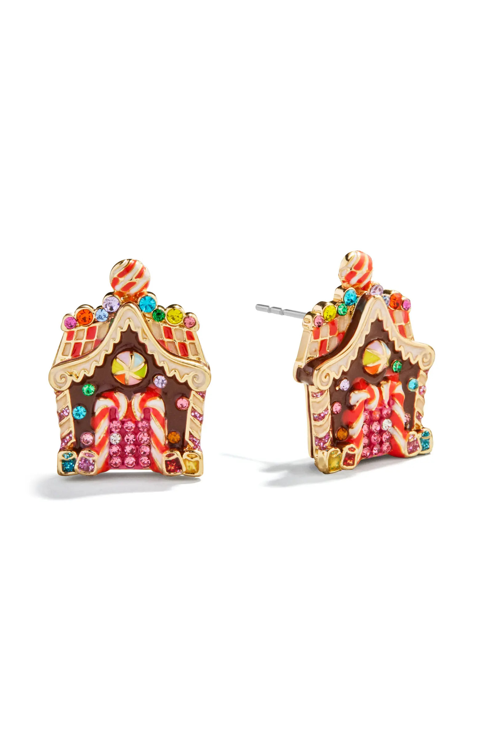 Sweet Noel Gingerbread House Holiday Stud Earrings | Nordstrom