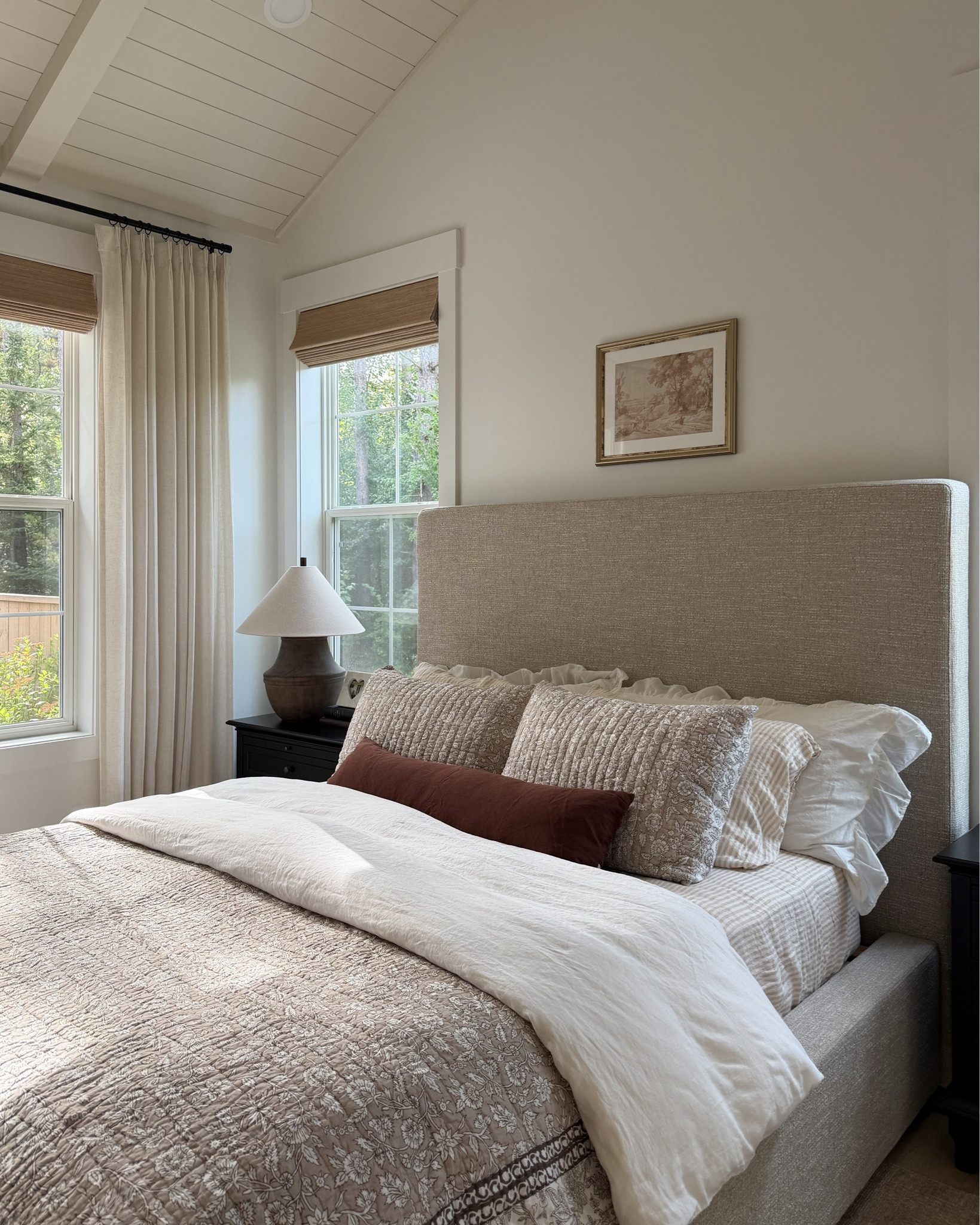 A little fall bedding refresh with @onequince!! I wanted to keep everything light and neutral, but add some cozy layers and subtle pattern for the season and I love how it all came together!

On our bed:
• European Linen Stripe Sheet Set in Natural/White Stripe
• European Linen Duvet Cover in White
• Organic Cotton Block Print Quilt Set in Toffee

#LTKHome #LTKSeasonal #LTKSaleAlert