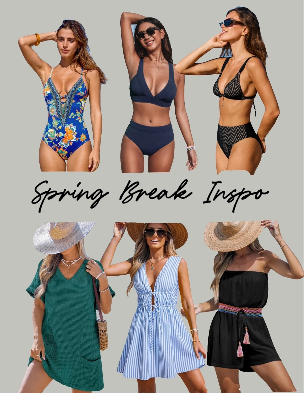 Spring break inspo 🌴 Swimsuits + cover-ups for beach trips, cruises, and resort travel. 

#LTKtravel #LTKswim #LTKFinds  #VacationStyle #SpringBreakOutfits #VacationOutfits #ResortWear #BeachWear

#LTKOver40 #LTKTravel #LTKootd