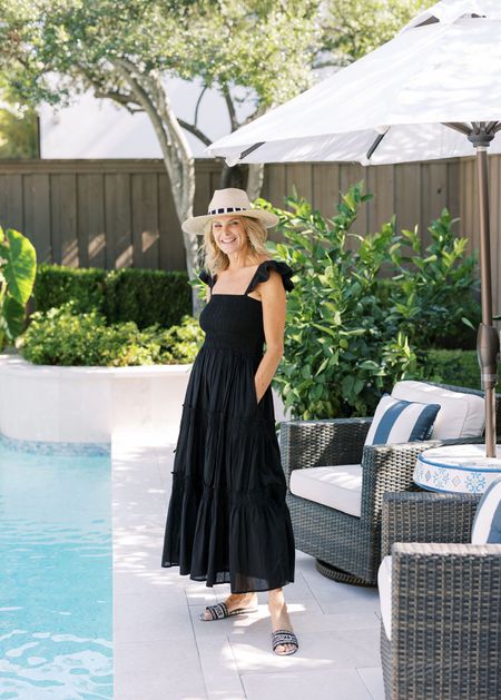The most gorgeous black maxi dress and accessories! Dress Size XS/S

#LTKstyletip #LTKSeasonal