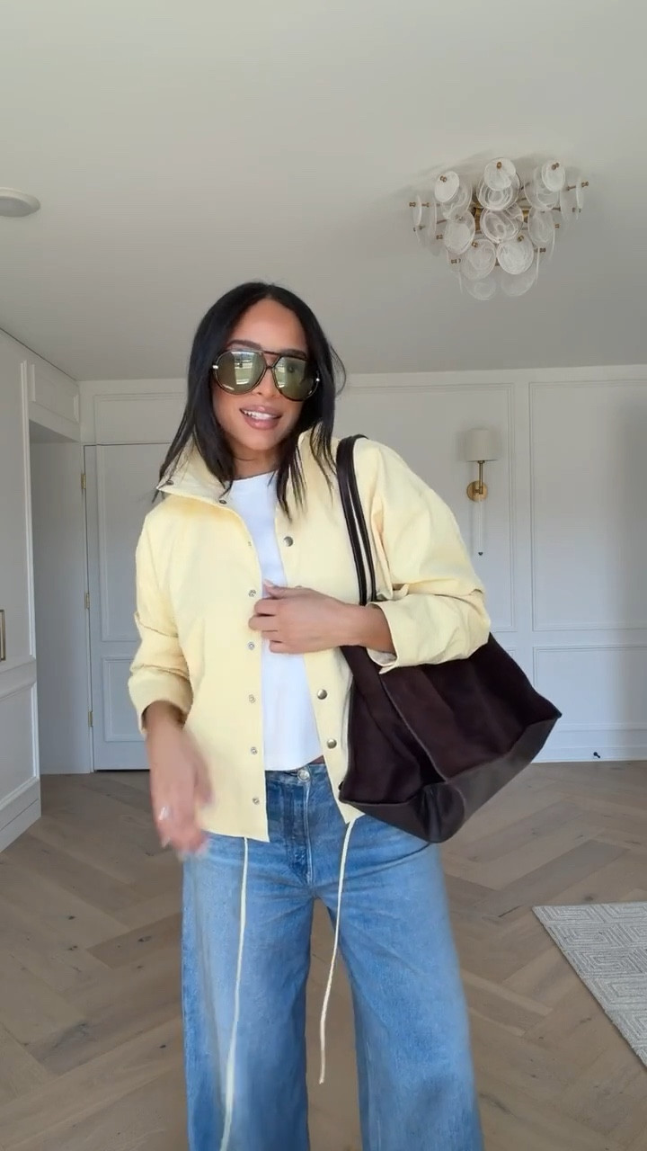 Spring outfit!! Wearing size S white tee, M yellow funnel jacket, size 29 jeans and flats fit tts 

Spring outfit, spring fashion, spring style, weekend outfit, casual outfit, lunch outfit, denim, sweatpants jeans 

#LTKmomlife #LTKootd #LTKSeasonal