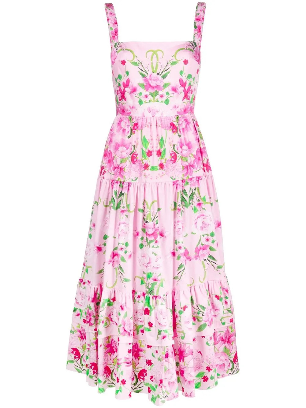 Borgo De Nor floral-print Midi Dress - Farfetch | Farfetch Global