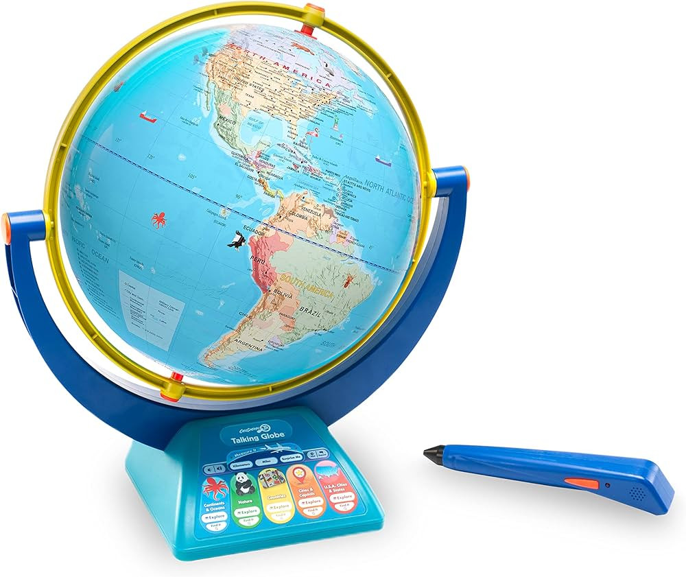 Educational Insights GeoSafari Jr. Talking Interactive Globe with Talking Pen for Kids, Featuring... | Amazon (US)