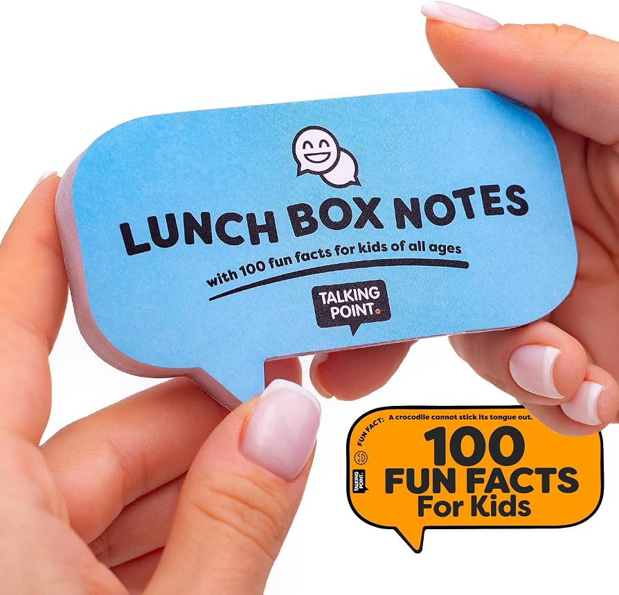 100 Fun Lunch Box Notes for Kids – Inspirational Sticky Notes with Fun Facts, Positive Quotes &... | Amazon (US)