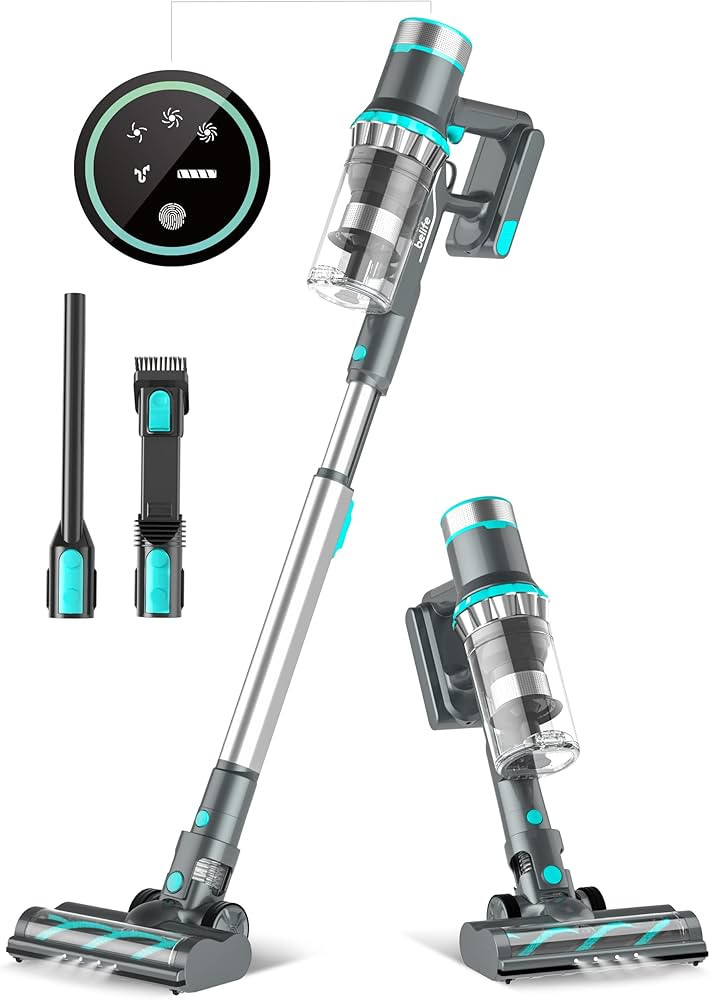 Belife Cordless Vacuum Cleaner, 25Kpa Suction Stick Vacuum, 40mins Runtime, 380W Brushless Motor,... | Amazon (US)