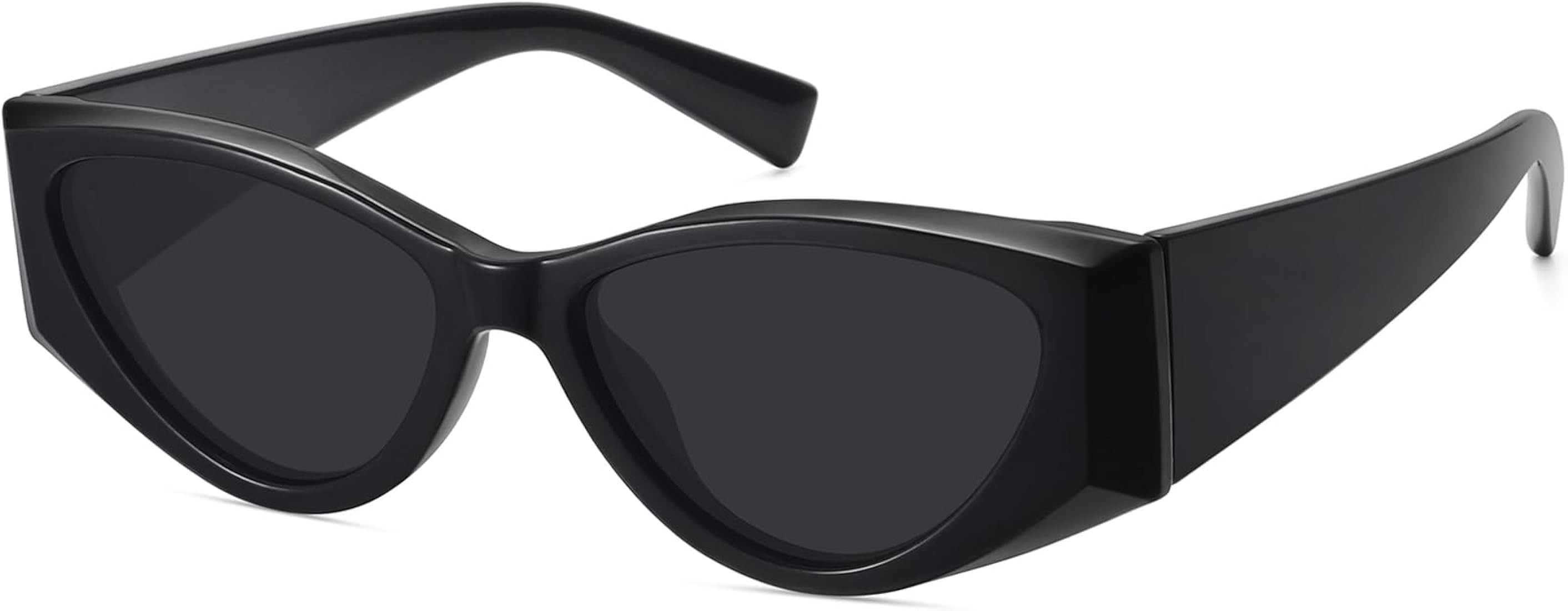 WOWSUN Retro Rectangular Cat Eye Sunglasses for Women Polarized Trendy Sun Glasses Shades | Amazon (US)