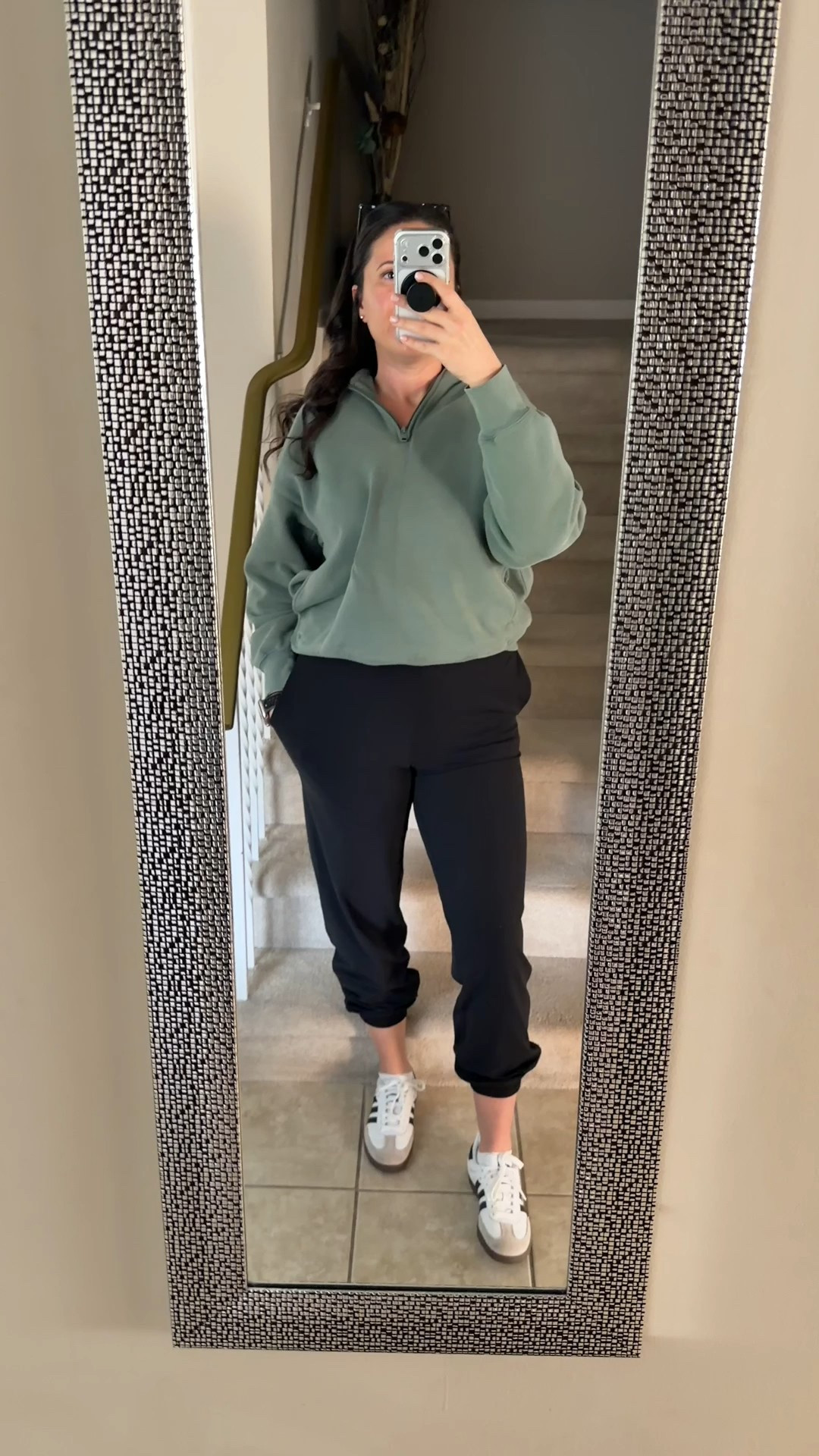The outfit I want to live in ALL WEEKEND LONG! 🙌🏼🔥 #ltkstyle #ltkfits #ltkfashion #aritzia #sambas #fashion #style #whattowear