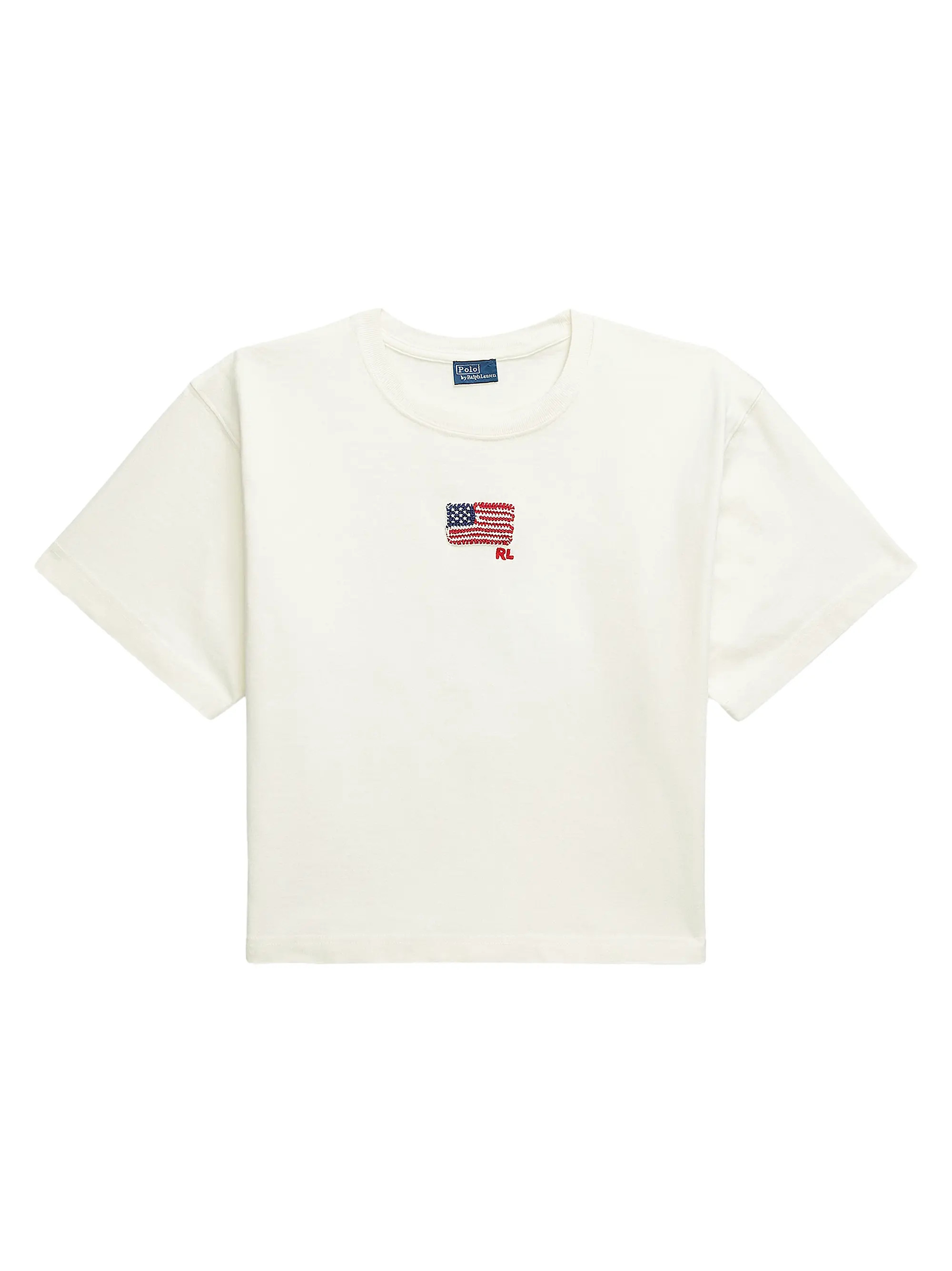 Flag Appliquéd Cotton T-Shirt | Saks Fifth Avenue