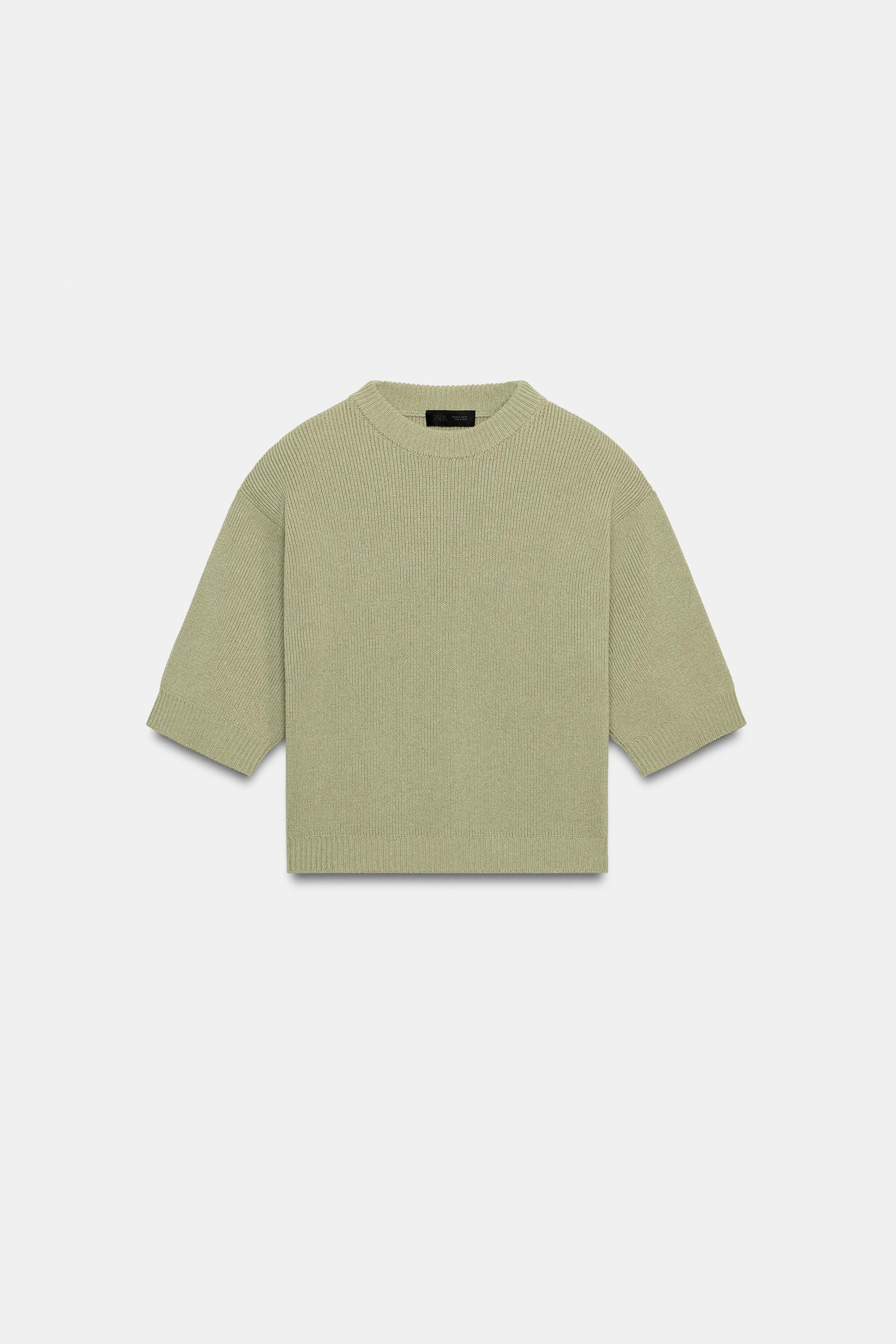 KNIT JUMPER WITH SHOULDER PADS | Zara US