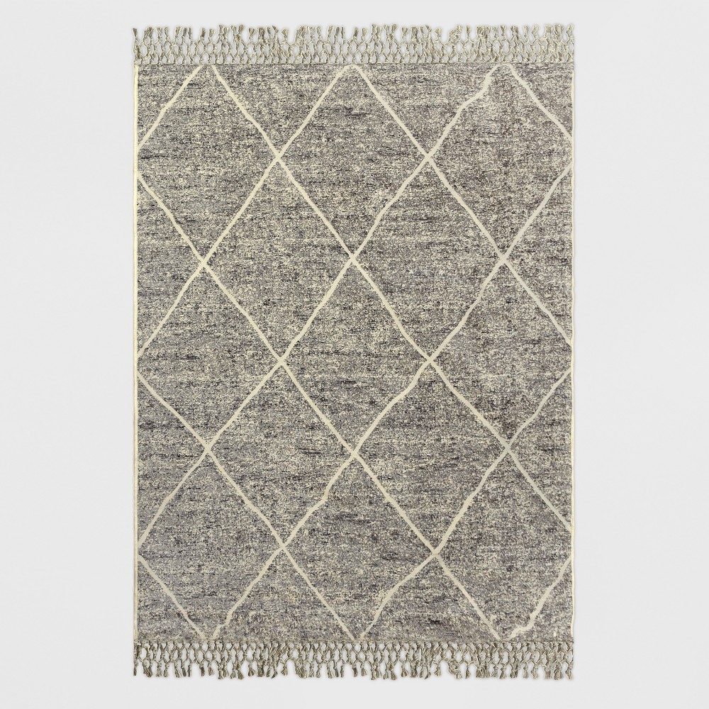 5' x 7' Desert Hatch Outdoor Rug Gray - Opalhouse , Size: 5'x7' | Target