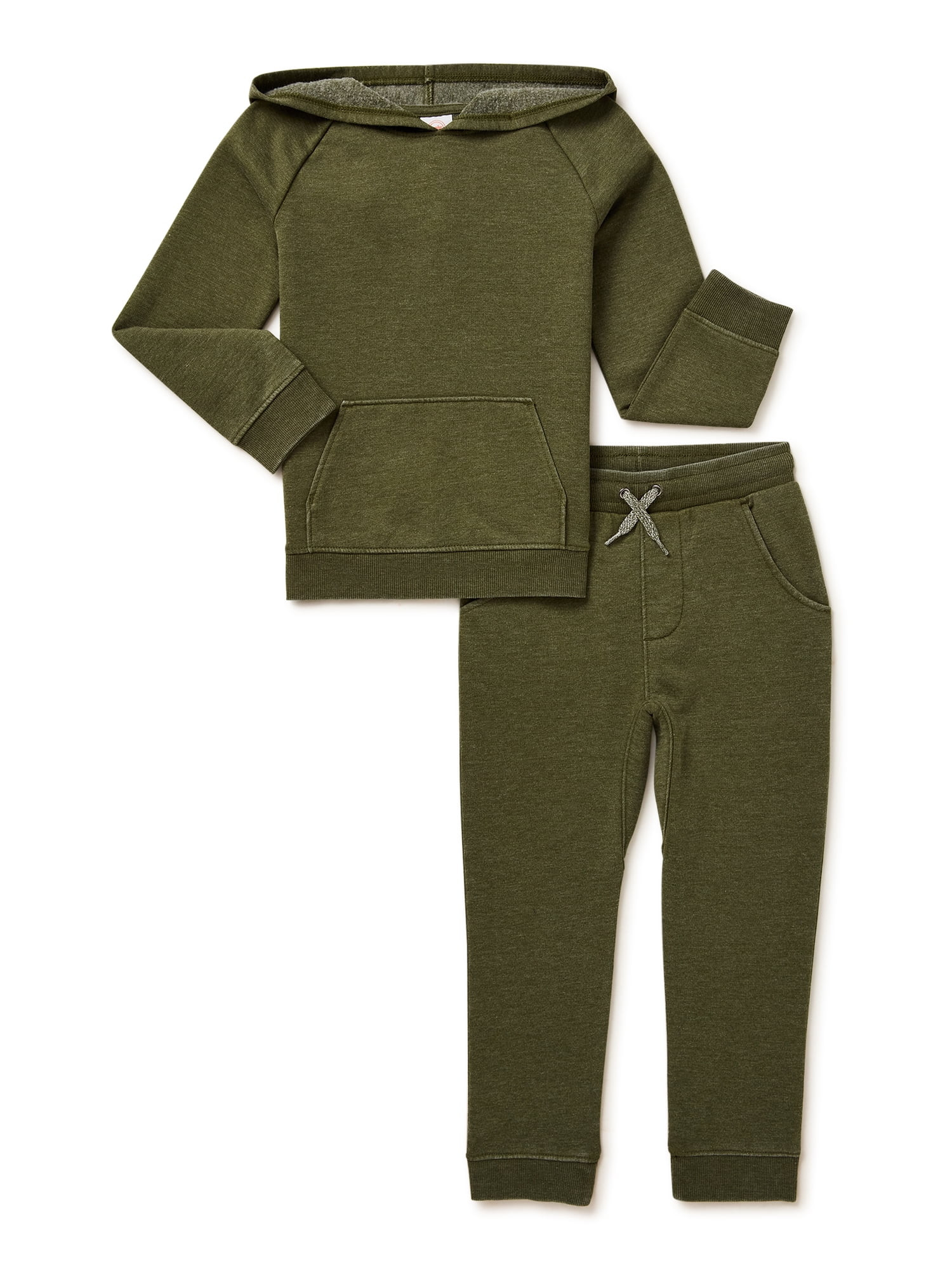 Wonder Nation Baby and Toddler Unisex Athleisure Outfit Set, 2-Piece, Sizes 12M-5T - Walmart.com | Walmart (US)