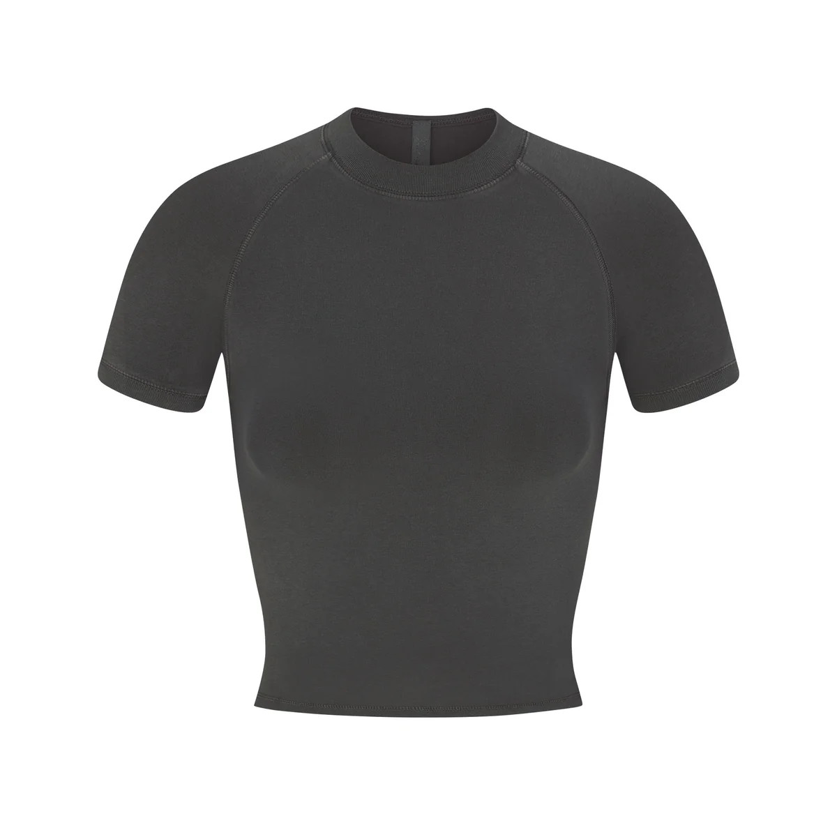 CROPPED RAGLAN HIGH NECK T-SHIRT | SKIMS (US)