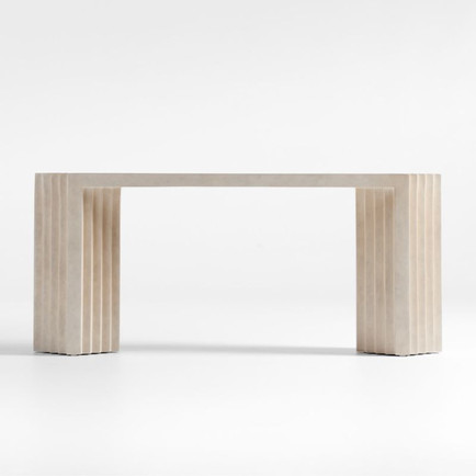 Medida 68-inch High Gloss Console Table | Crate & Barrel Best Sculptural Console Tables
