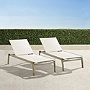 Frontgate Resort Collection™ Newport Teak Chaises, Set of Two | Frontgate | Frontgate