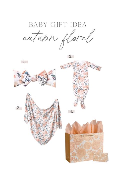 Baby gift idea for baby girl due this fall featuring the autumn floral pattern from Copper Pearl

#LTKbaby #LTKbump