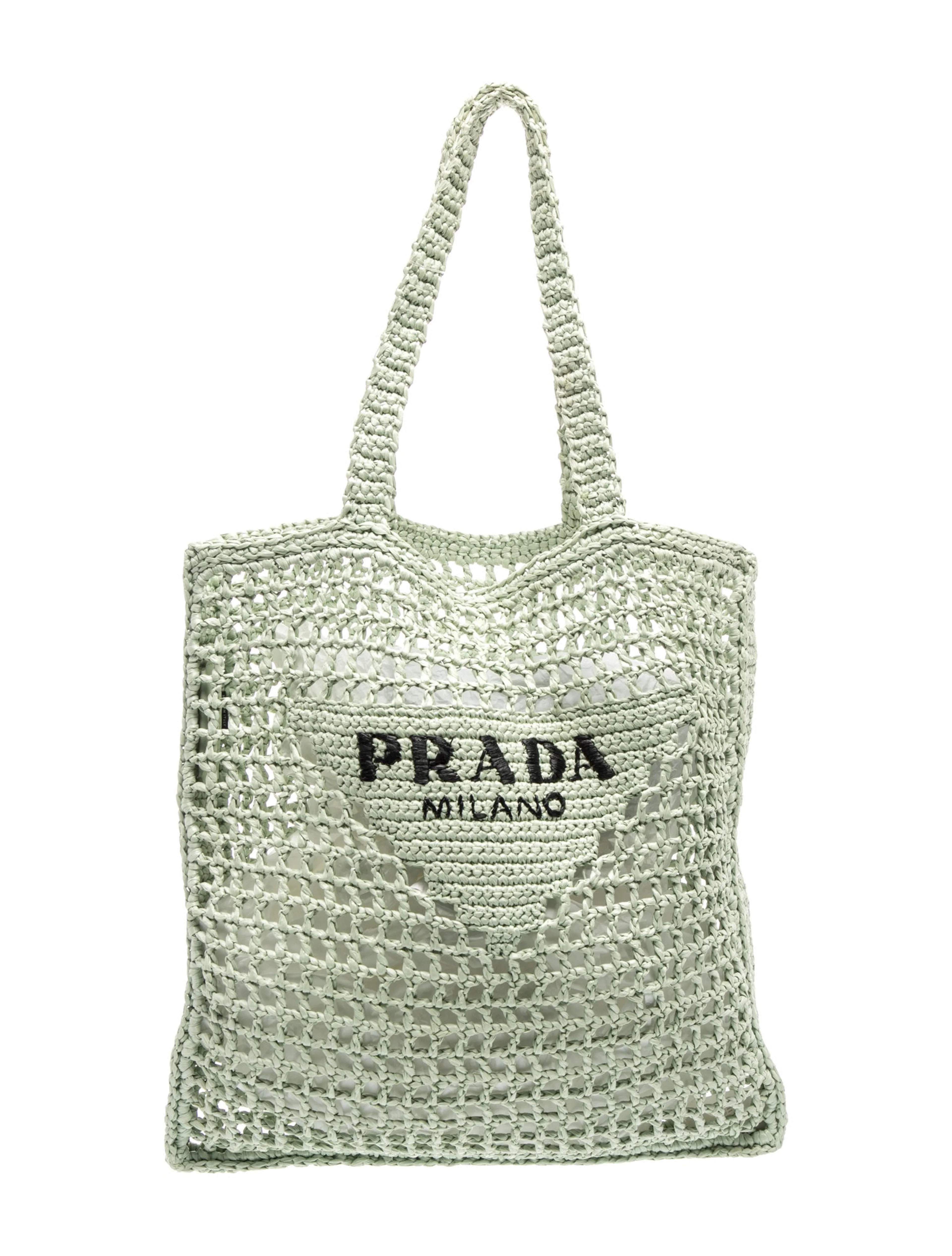 Raffia Grass Crochet Tote Bag | The RealReal