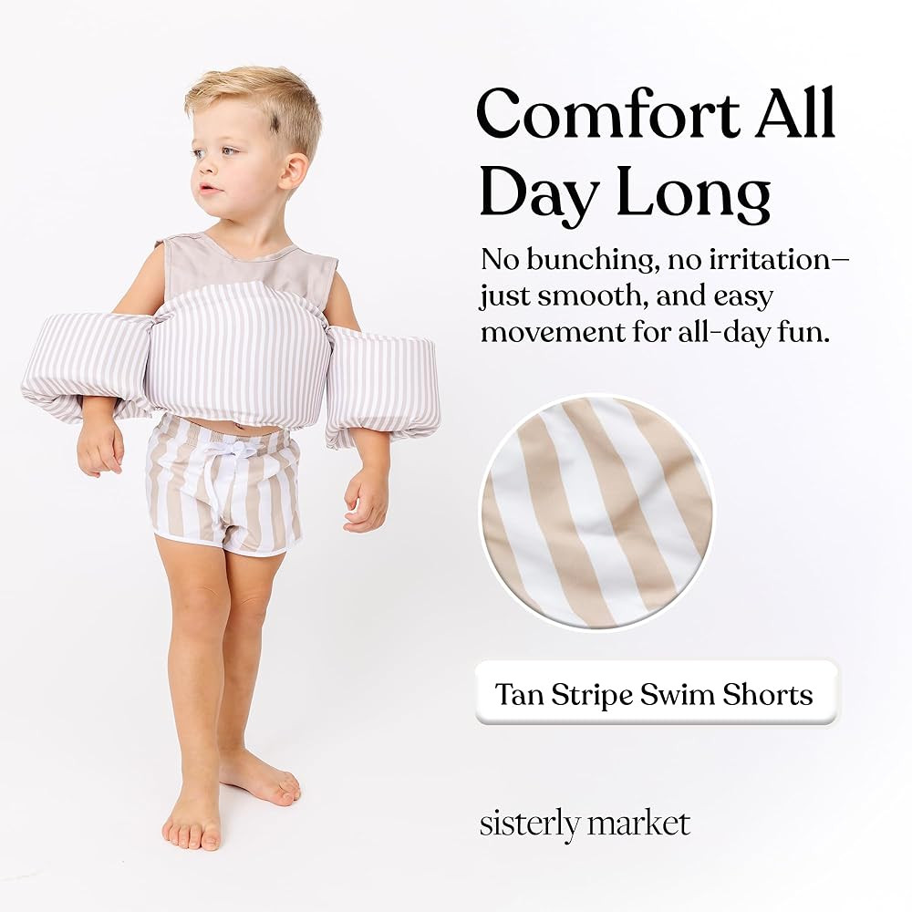 Toddler Swim Shorts, Kids Swimsuit with Stretchy Spandex Liner & Breathable Outer Microfiber Fabr... | Amazon (US)