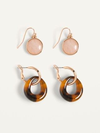 Gold-Toned Earrings Variety 2-Pack for Women | Old Navy (US)