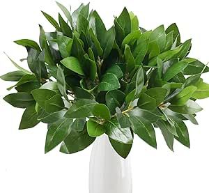 AILANDA 6PCS Artificial Greenery Stems Faux Eucalyptus Branches for Vase Fillers Shurbs Bush Home... | Amazon (US)