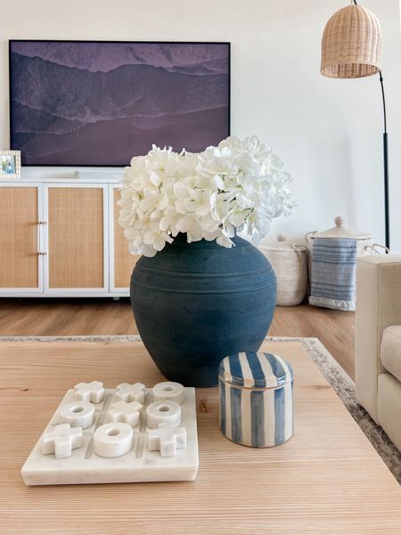 Obsessed with this gorgeous blue vase from Pottery barn! It comes in a few sizes. Coastal decor, living room decor, coffee table styling 

#LTKhome