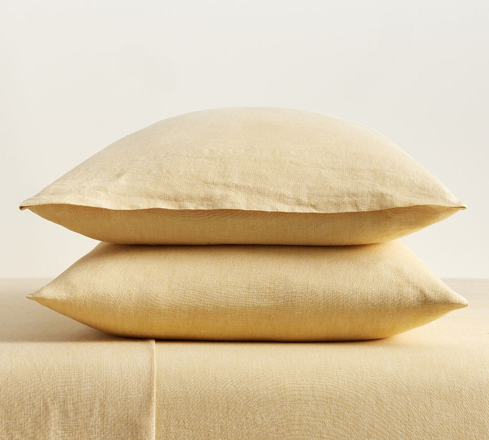 Belgian Flax Linen Classic Pillowcases - Set of 2 | Pottery Barn (US)
