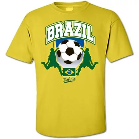 Brazil Soccer Shirt for Men Brasil 2018 Brazil Futebol Worldcup Tshirt Gifts | Walmart (US)