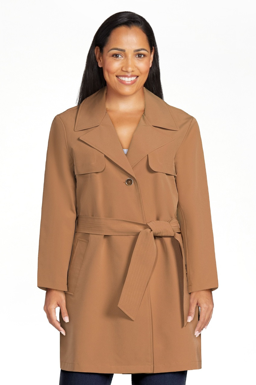 Time and Tru Women's Belted Trench Coat, Sizes XS-3X | Walmart (US)