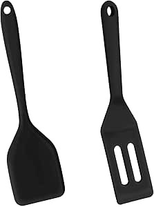2 Pieces Mini Silicone Spatula, Nonstick Silicone Serve Turner, Small Spatulas for Kitchen Cookin... | Amazon (US)