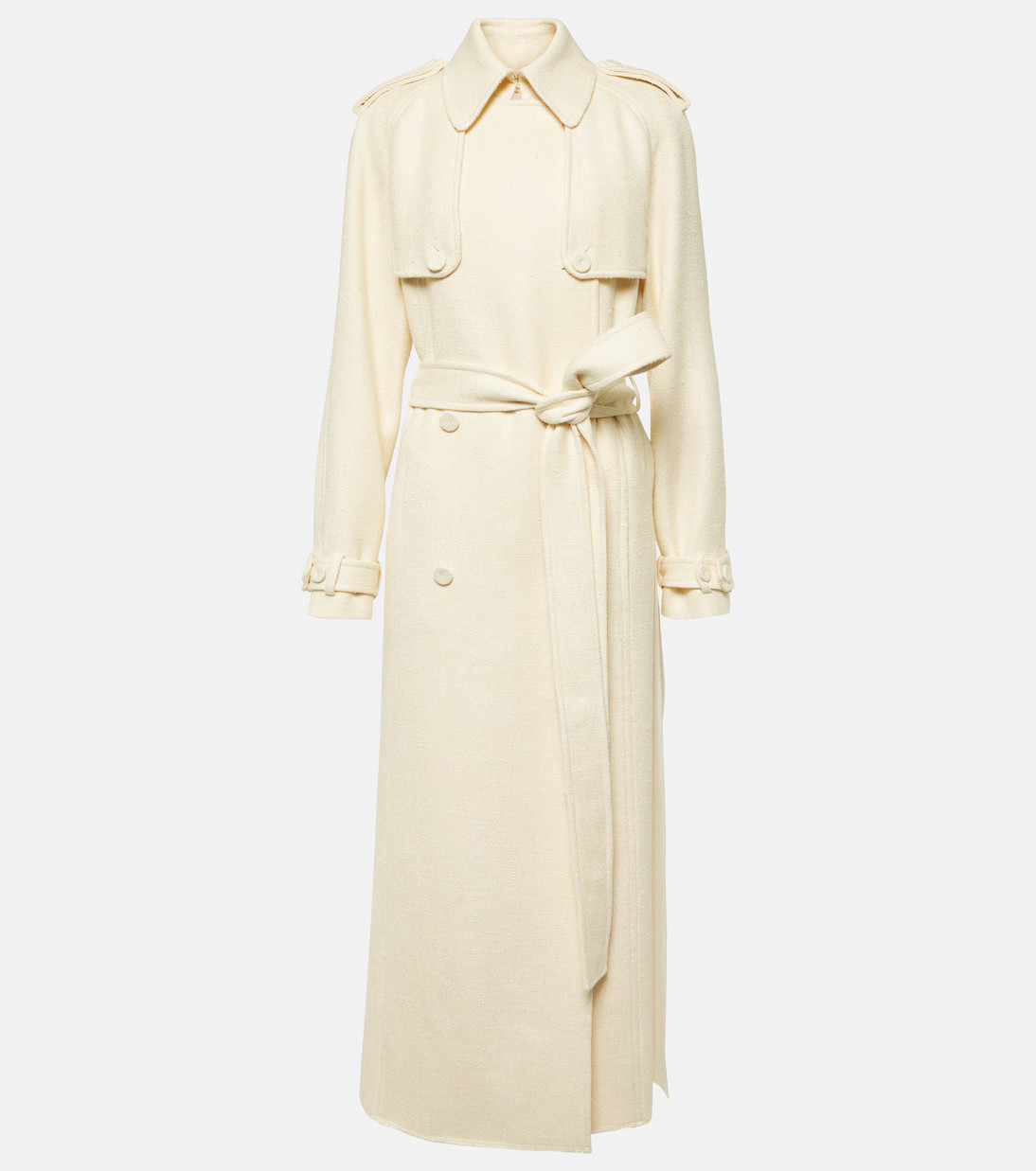 Eithne silk and wool trench coat | Mytheresa (INTL)
