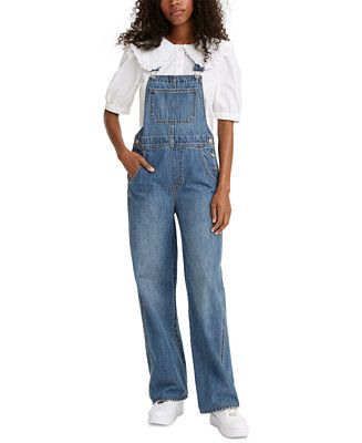 Levi's T3 Utility Loose Denim Overalls & Reviews - Jeans - Women - Macy's | Macys (US)