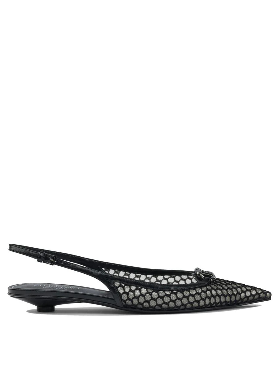 Valentino Garavani Pointed Slingback Ballet Flats 20 Mm | Baltini