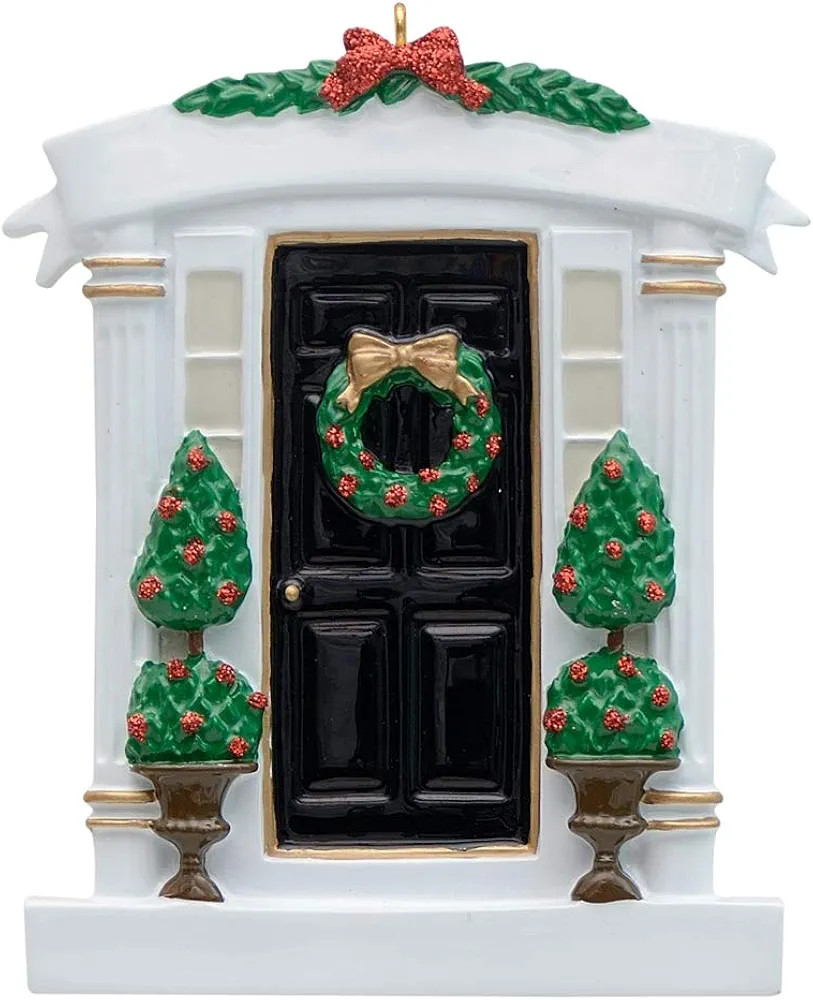 MAXORA Black Door Ornament - Our New House Personalized Christmas Ornament - Holiday Tree Decorat... | Amazon (US)